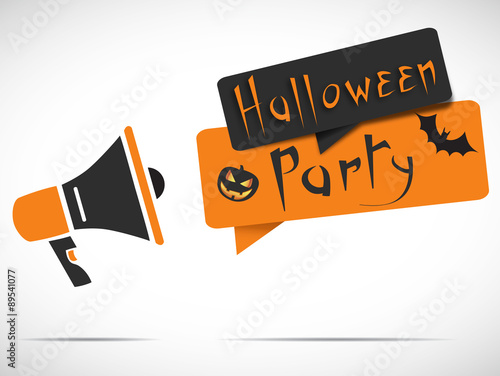 megaphone : halloween party