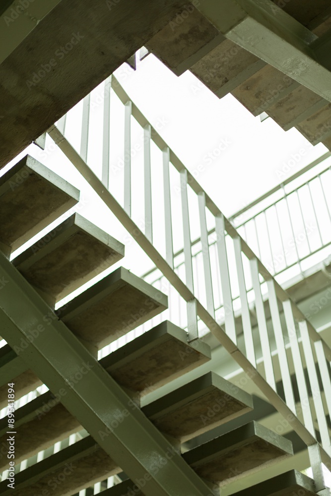 Fototapeta premium City stairs leading to bridge