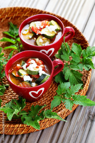 tomato and zucchini soup