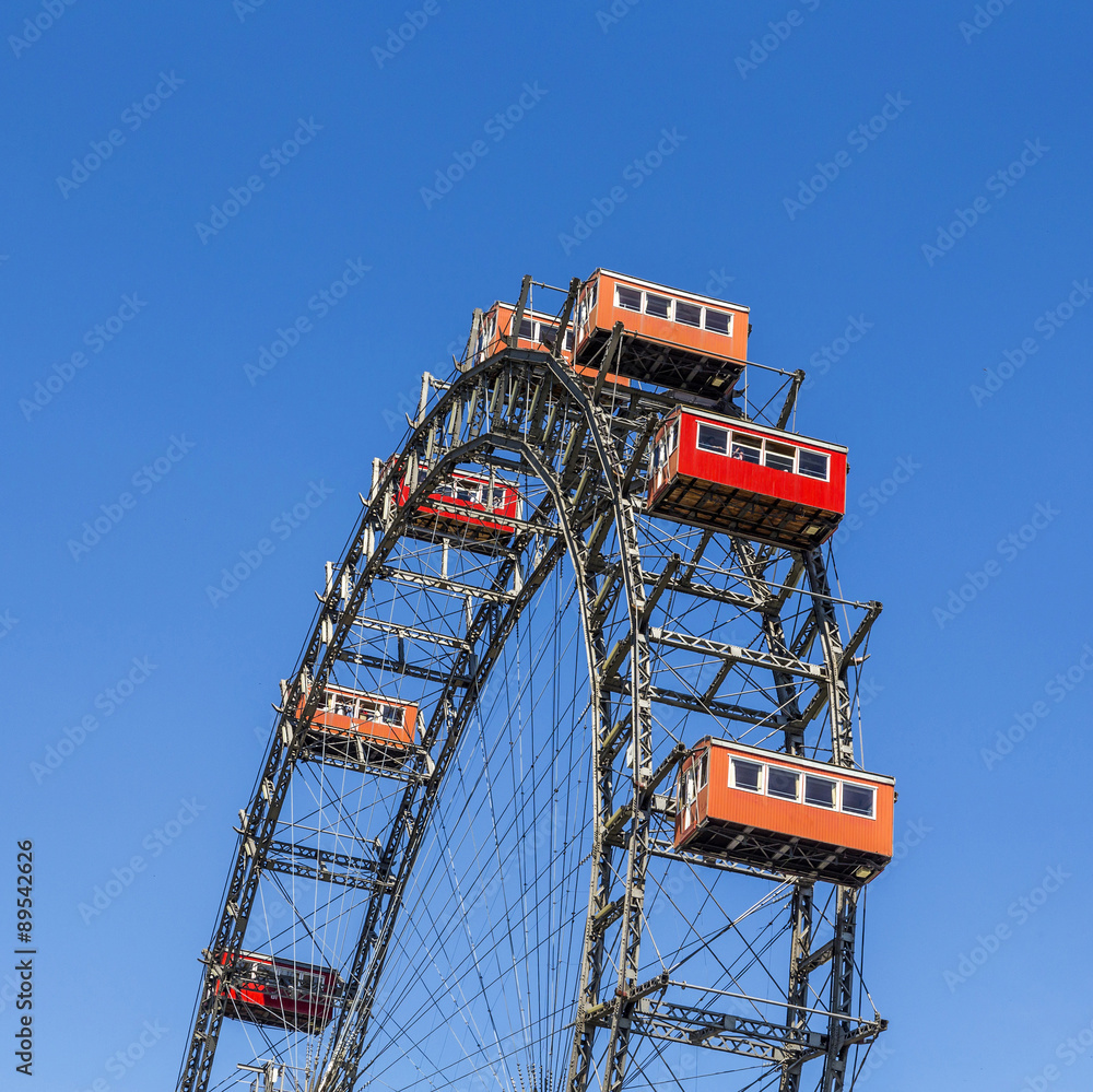 Fototapeta premium A view of the Wiener Riesenrad in Prater