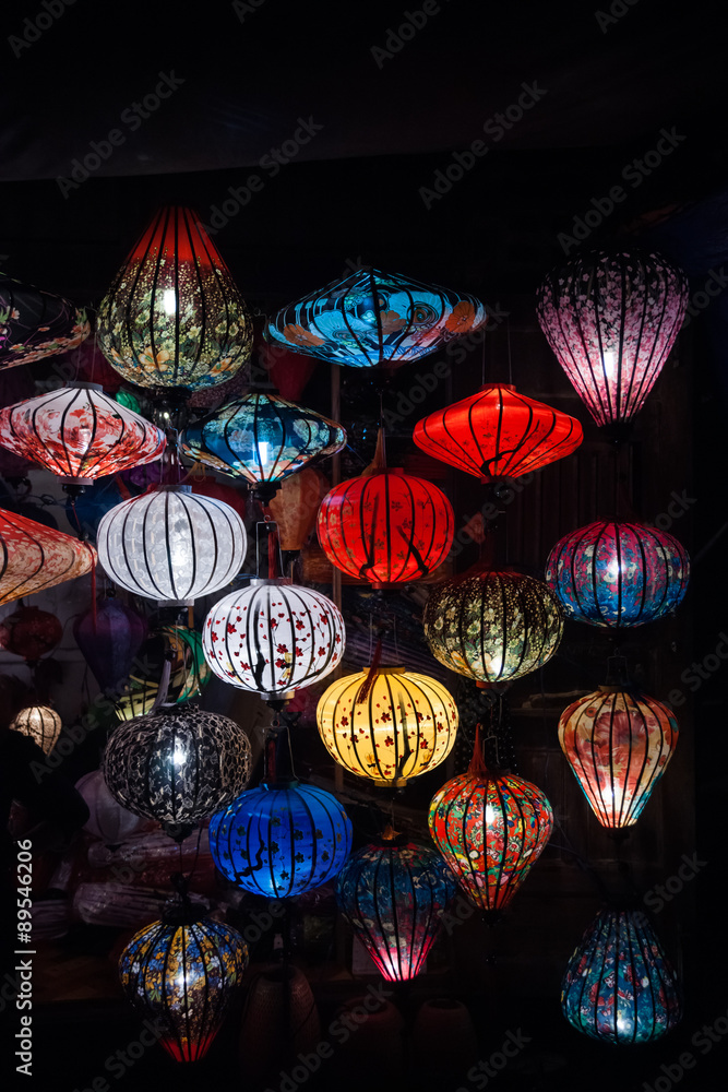 Night lanterns in old Hoi An town
