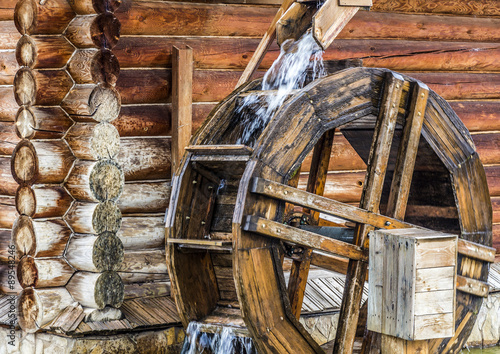 Canvas Print Rural wooden watermill