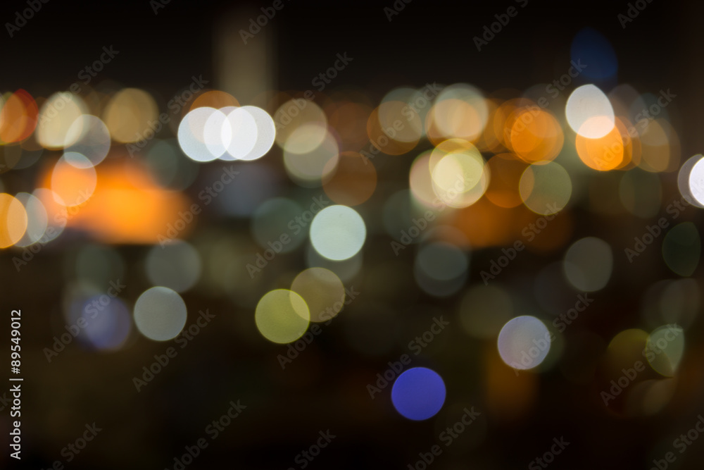 abstract bokeh in city scape background