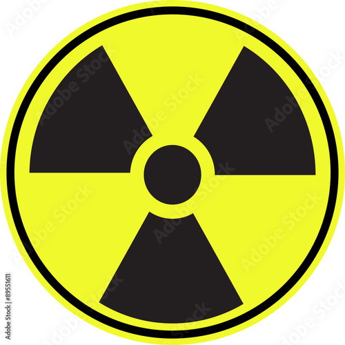 Radioactive contamination symbol sign - Illustration