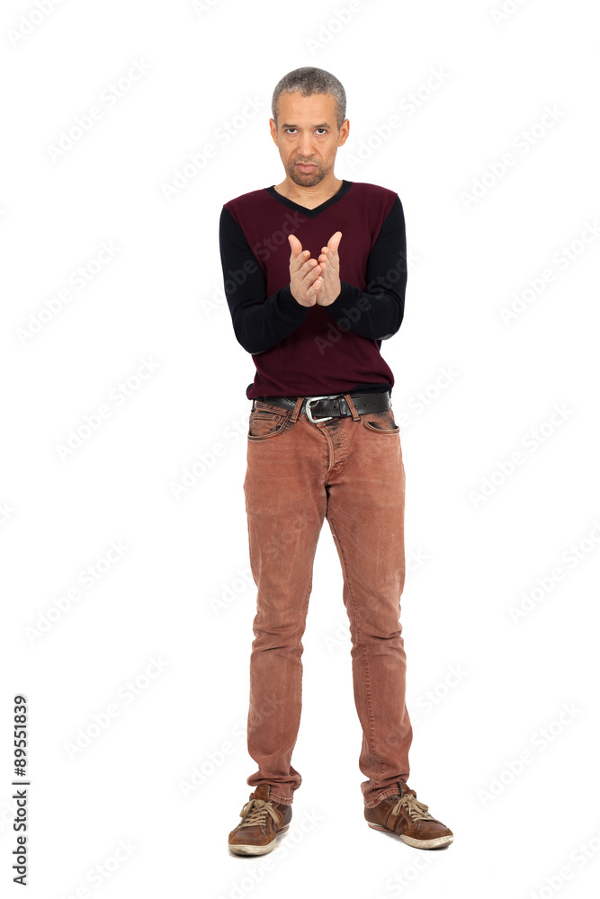 Handsome man doing different expressions in different sets of clothes: posing Handsome man doing different expressions in different sets of clothes: posing