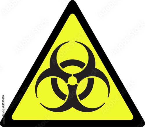 Biohazard warning sign