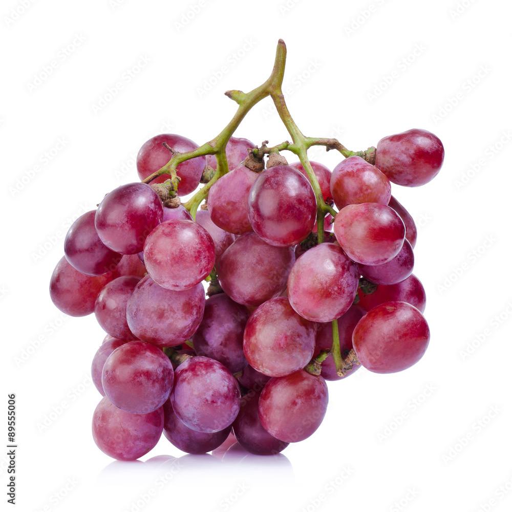 Fototapeta premium grapes isolated on over white background