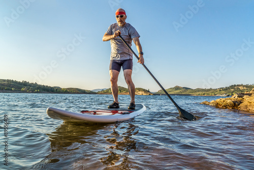 stand up paddling (SUP) in Colorado © MarekPhotoDesign.com