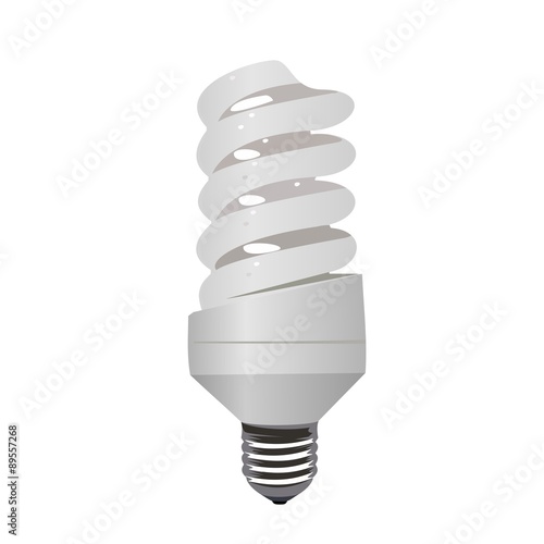 Realistic illustration saving lamp eco