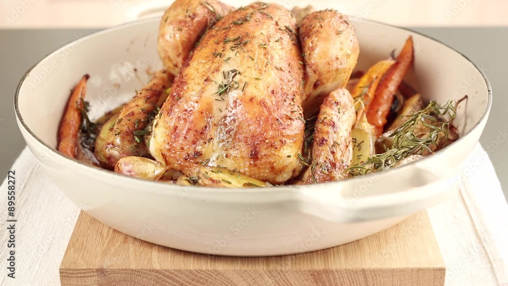 Roast rosemary chicken with roasted vegetables Roast rosemary chicken with roasted vegetables
