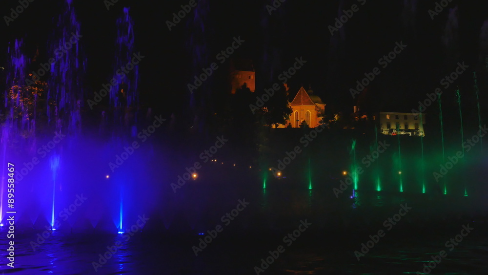 custom made wallpaper toronto digitalThe illuminated fountain at night 