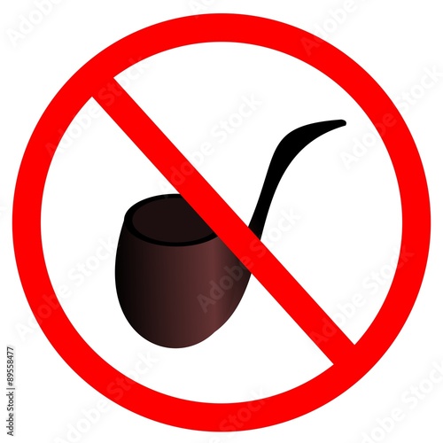 Sign stop smoke tobacco