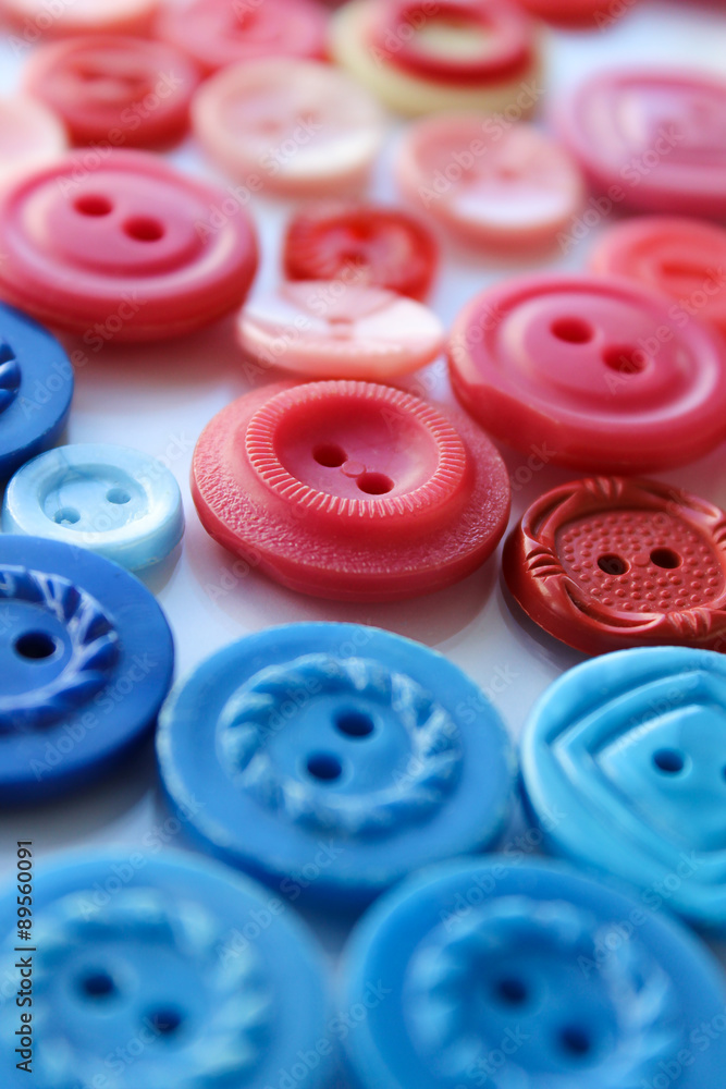 Collection of colorful buttons Collection of colorful buttons