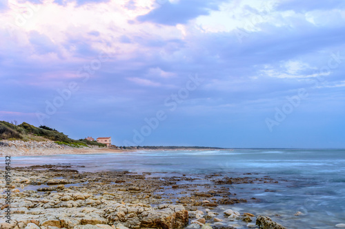 Ile d'Oleron,France coastline at sunset, Charente Maritime