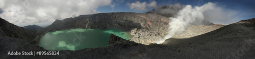 Acid lake in Kawah Ijen, East Java, Indonesia.