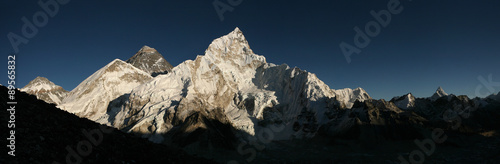 Mount Everest and the Khumbu Glacier from Kala Patthar, Himalaya