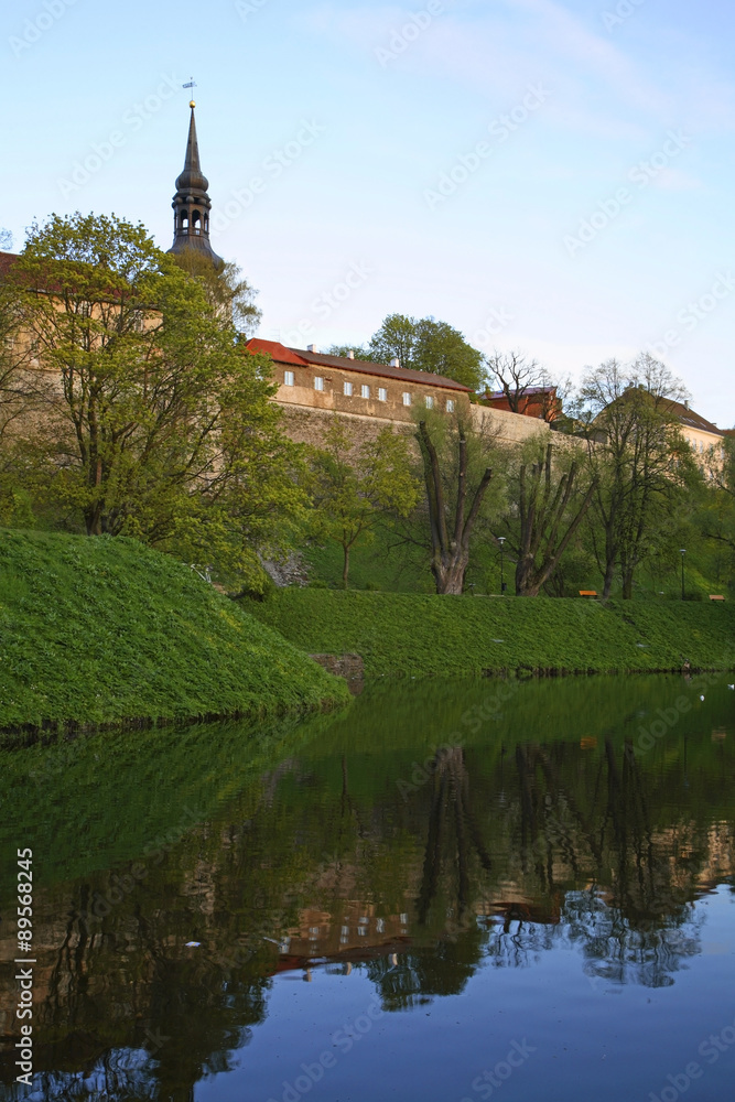 Obraz premium Toompea hill in Tallinn. Estonia