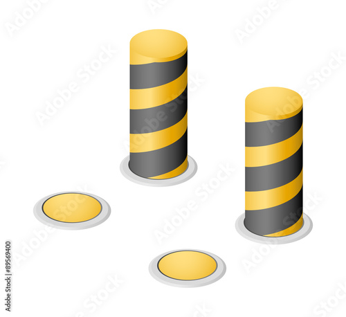 vector retractable bollards