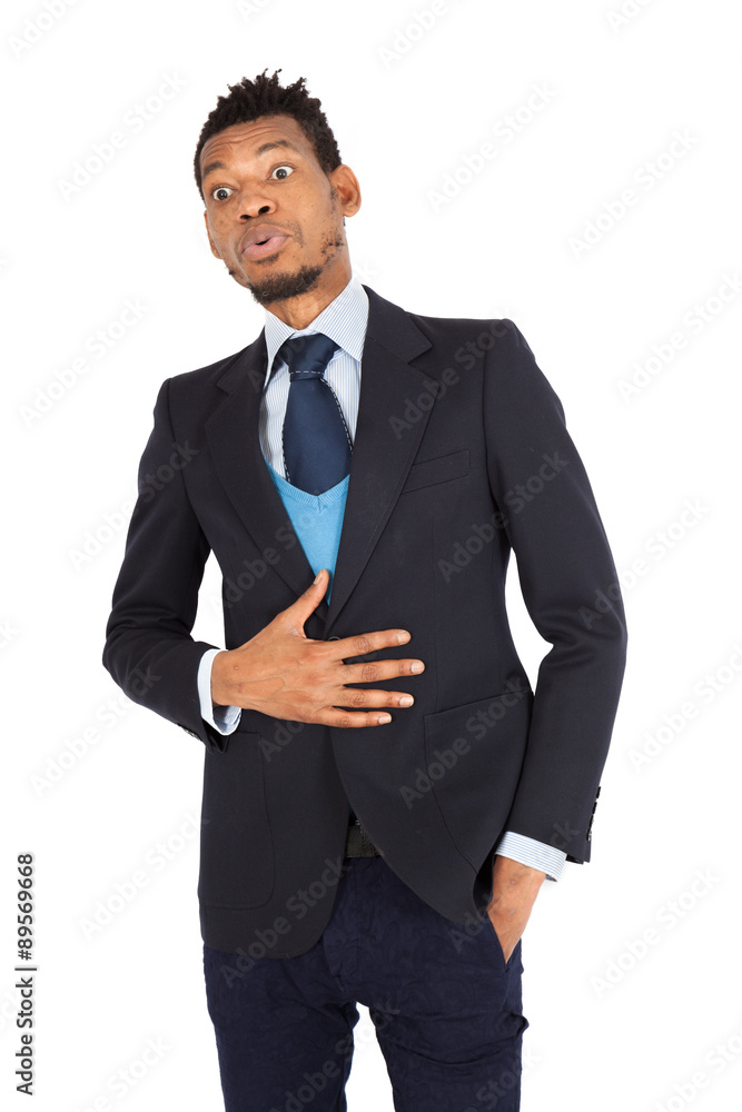 Handsome man doing different expressions in different sets of clothes: hungry Handsome man doing different expressions in different sets of clothes: hungry