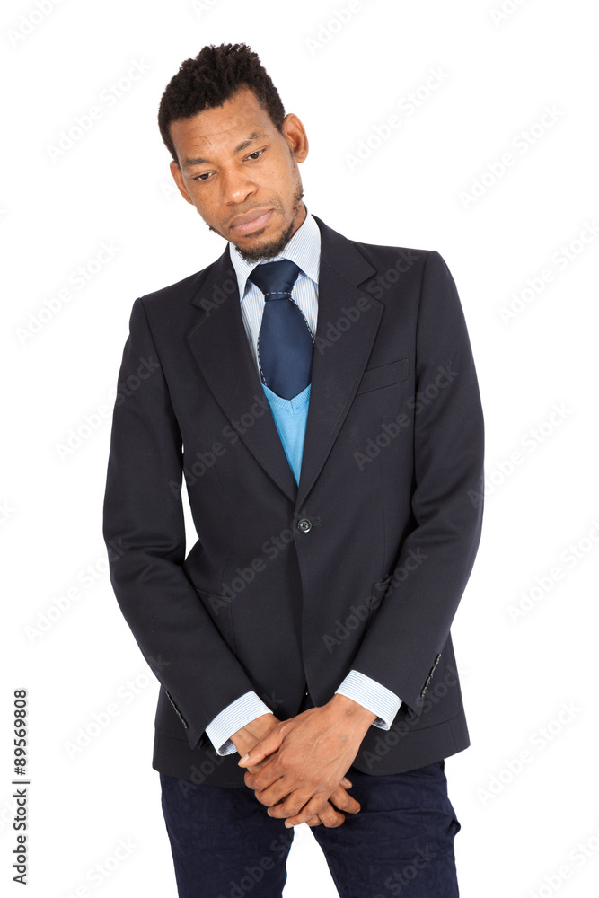 Handsome man doing different expressions in different sets of clothes: sad Handsome man doing different expressions in different sets of clothes: sad