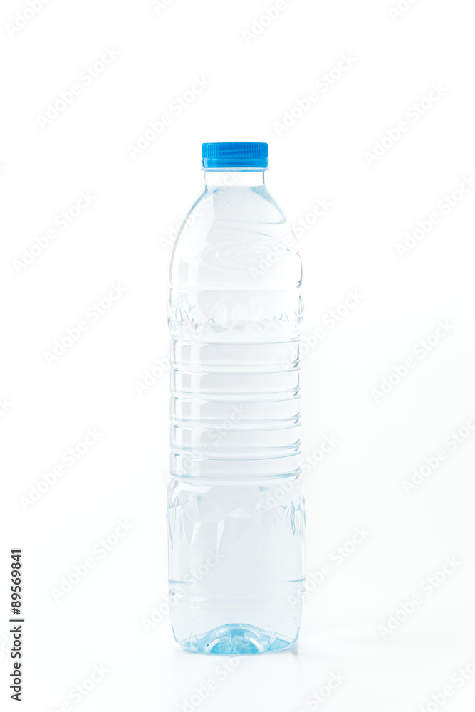 Naklejka premium water bottle on white background