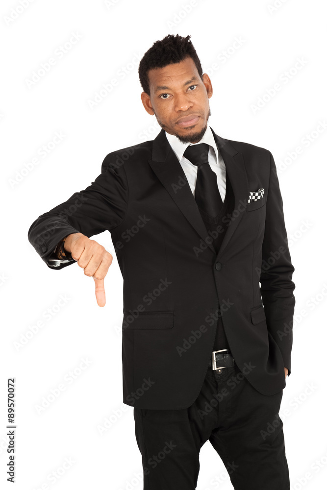 Handsome man doing different expressions in different sets of clothes: thumbs down Handsome man doing different expressions in different sets of clothes: thumbs down