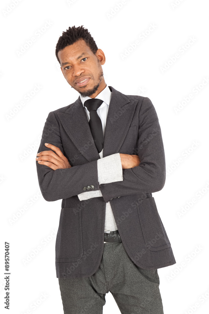 Handsome man doing different expressions in different sets of clothes: arms crossed Handsome man doing different expressions in different sets of clothes: arms crossed
