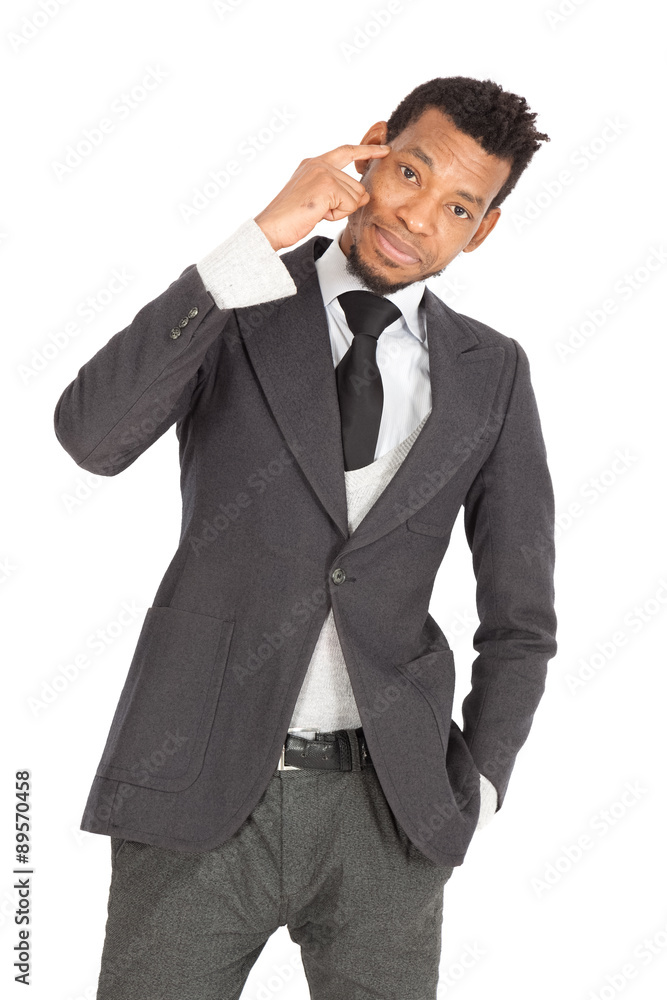 Handsome man doing different expressions in different sets of clothes: you are crazy Handsome man doing different expressions in different sets of clothes: you are crazy
