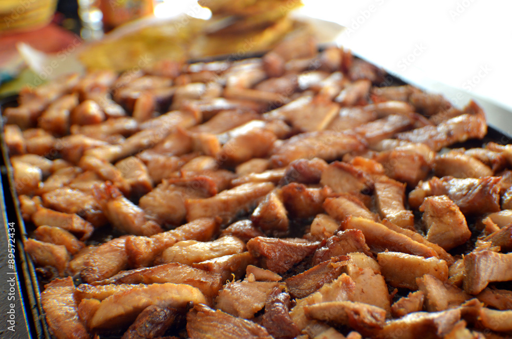 Carne asada y patacon Carne asada y patacon