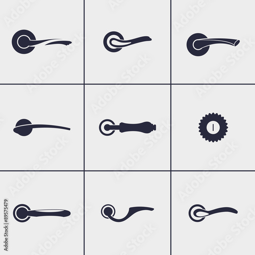 Door handles icons 