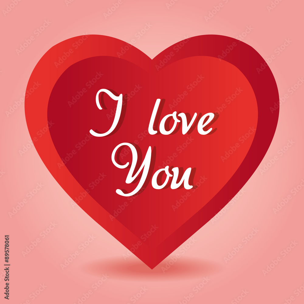 Romantic love design.