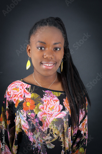 Wallpaper Mural Beautiful girl doing different expressions in different sets of clothes: smile Torontodigital.ca