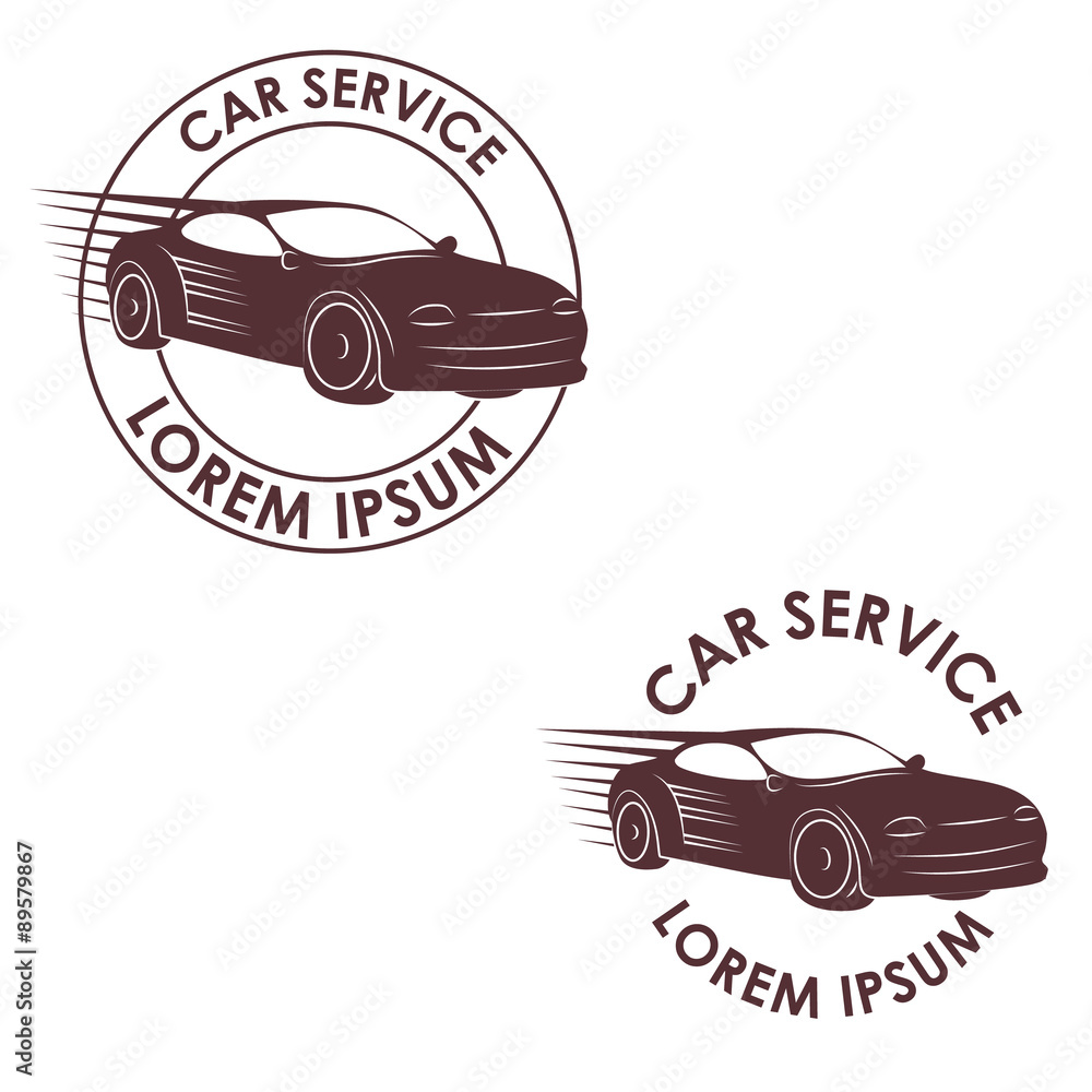 car service label