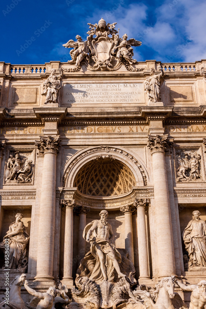 Trevi Fountain - famous landmark in Rome