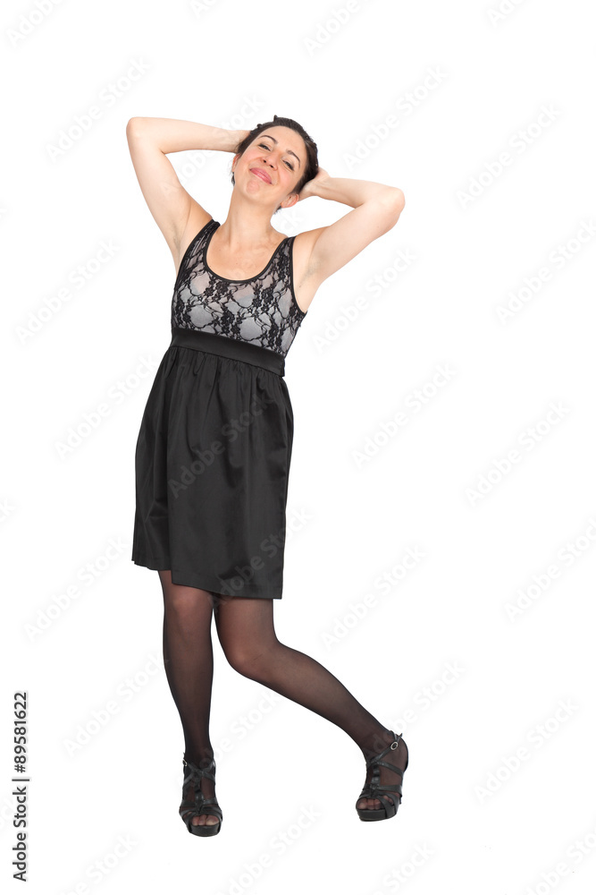 Beautiful woman doing different expressions in different sets of clothes: posing Beautiful woman doing different expressions in different sets of clothes: posing