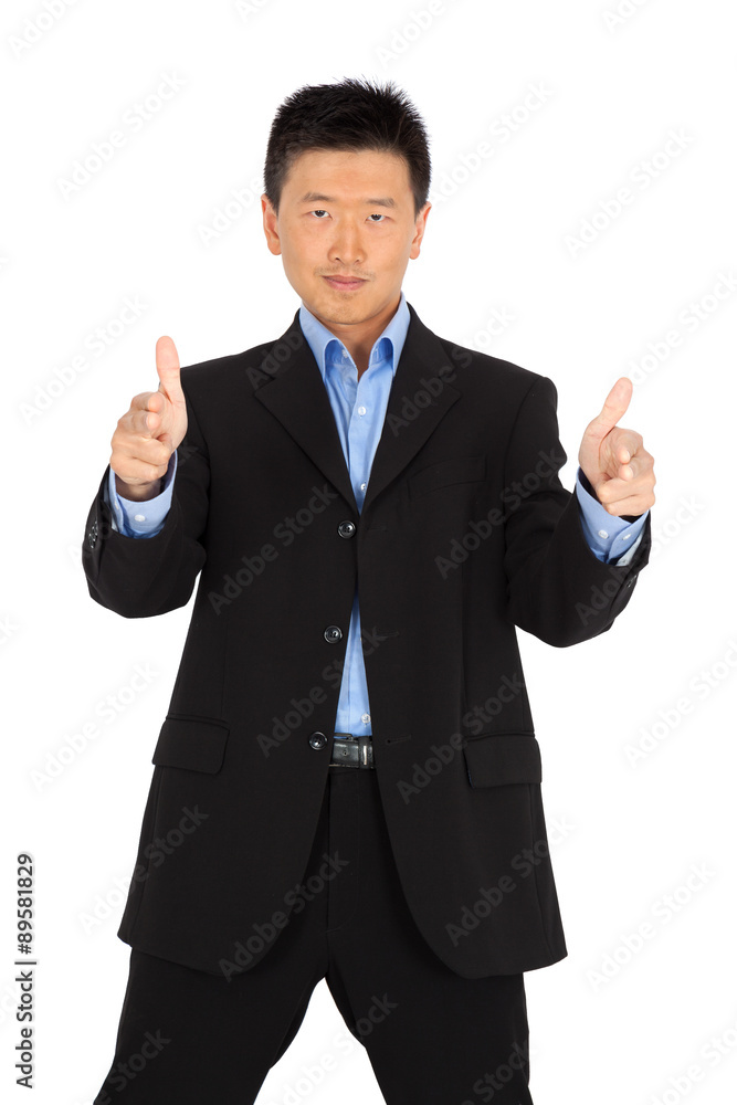 handsome man doing different expressions in different sets of clothes: gun sign handsome man doing different expressions in different sets of clothes: gun sign