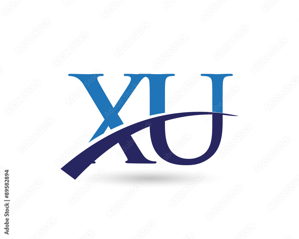 XU Logo Letter Swoosh