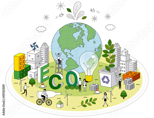 smart life and recycling ,eco-life