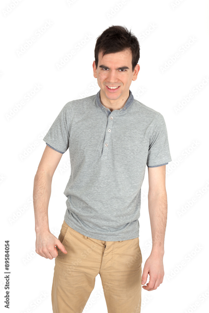 Handsome man doing different expressions in different sets of clothes: Handsome man doing different expressions in different sets of clothes: