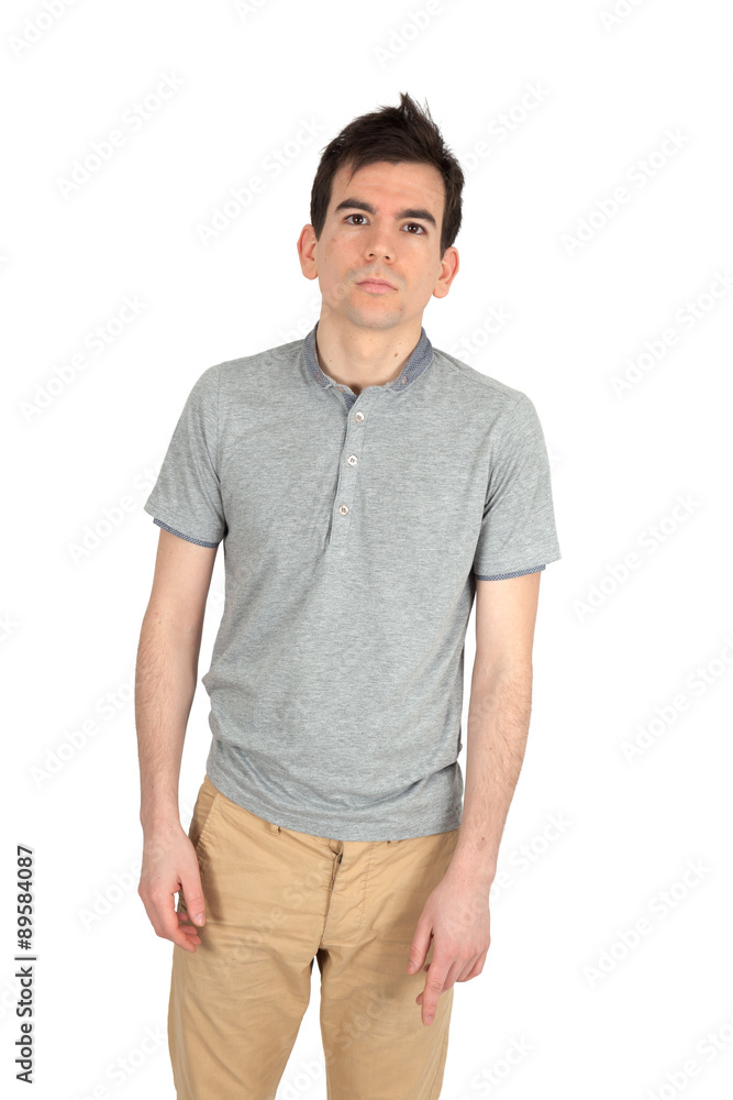 Handsome man doing different expressions in different sets of clothes: Handsome man doing different expressions in different sets of clothes: