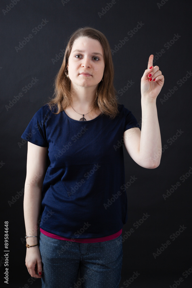 Beautiful woman doing different expressions in different sets of clothes: idea Beautiful woman doing different expressions in different sets of clothes: idea