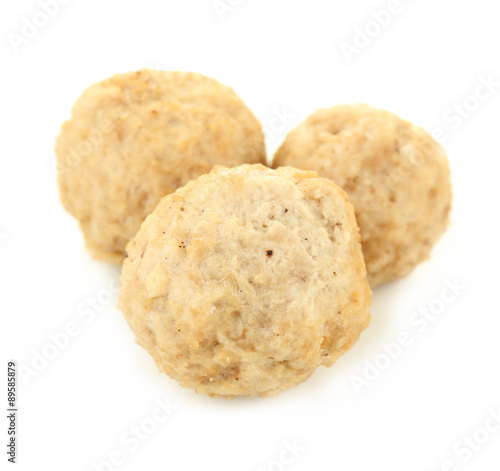 Meat balls isolated on white