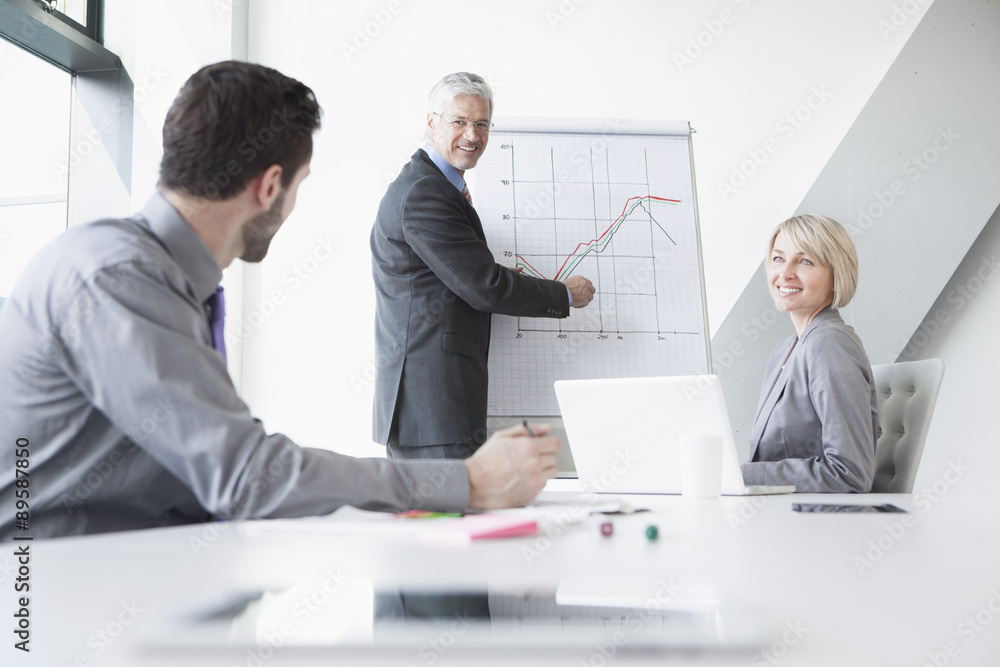 © Westend61 - Business people in meeting discussing new strategies