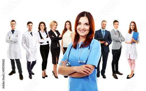 Group of medical workers, i...