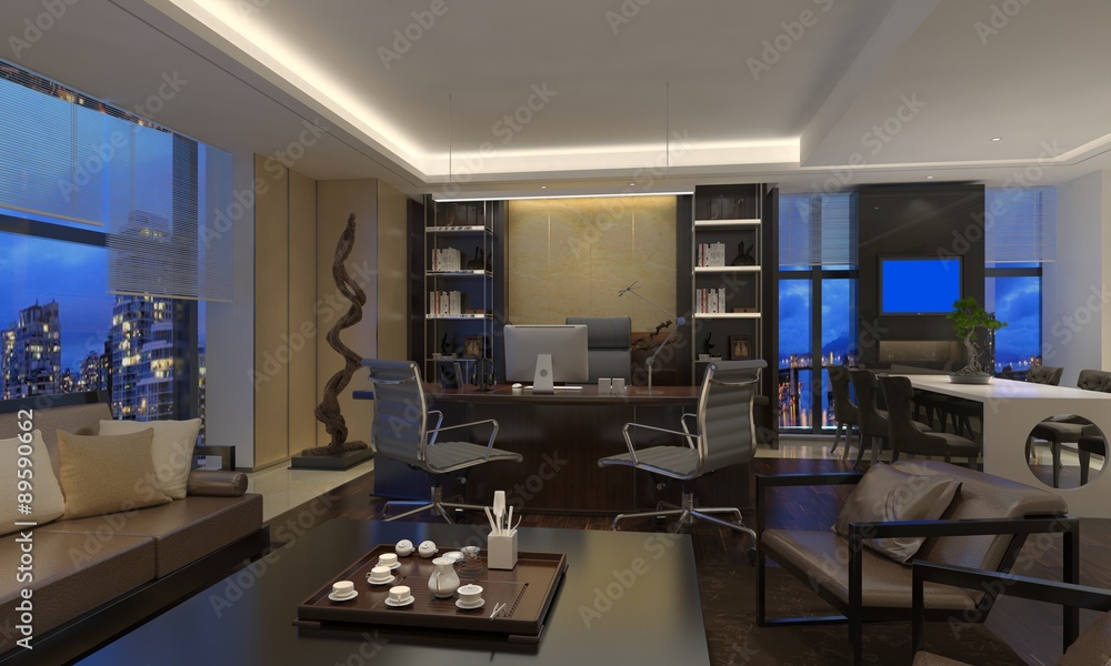 Fototapeta premium Office Photorealistic Render