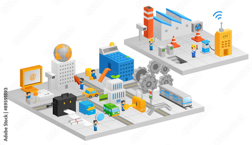 Illustration of city Illustration of city