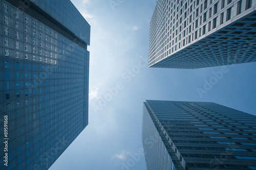 View of High rise building at city downtown