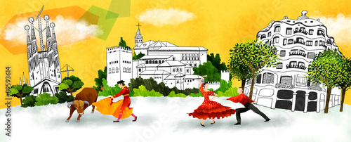 Illustration of travel