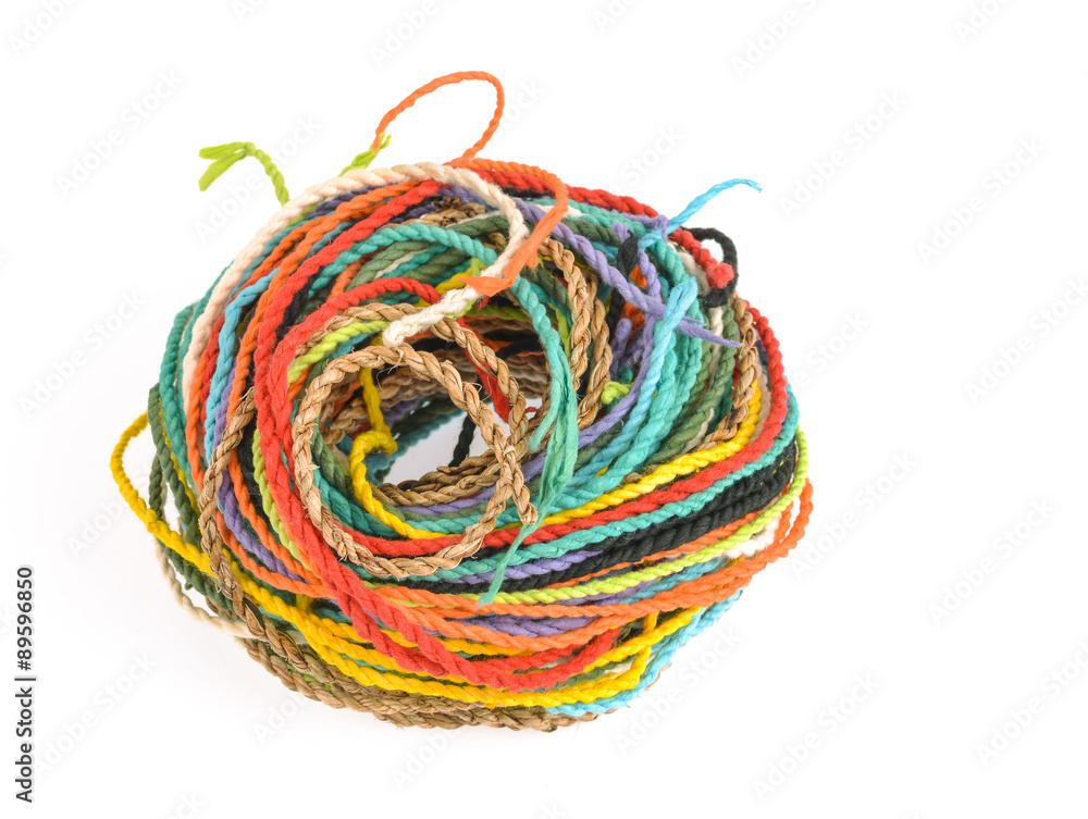 colorful rope made from mulberry paper colorful rope made from mulberry paper