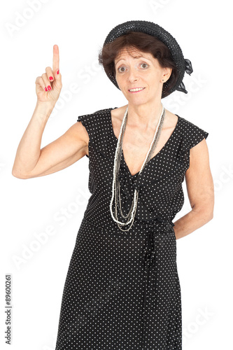 Beautiful woman doing different expressions in different sets of clothes: idea